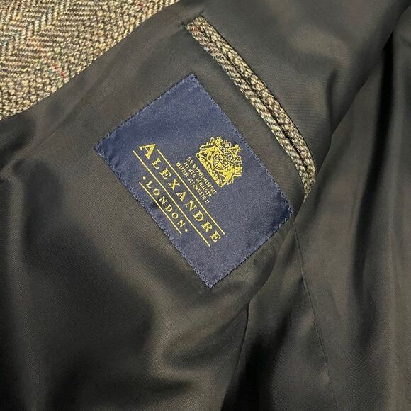 Alexandre London Tweed Wool Jacket Made in England - Picture 8 of 12